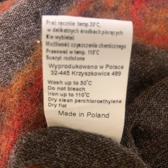 NWT Naturalnie Podlasek Handmade Brown w/Orange & Red Embroidery Vest Size Mediu - Picture 6 of 6